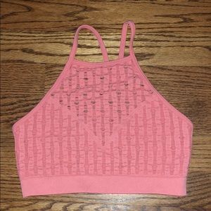 Victoria’s Secret Pink Crochet Sports Bra